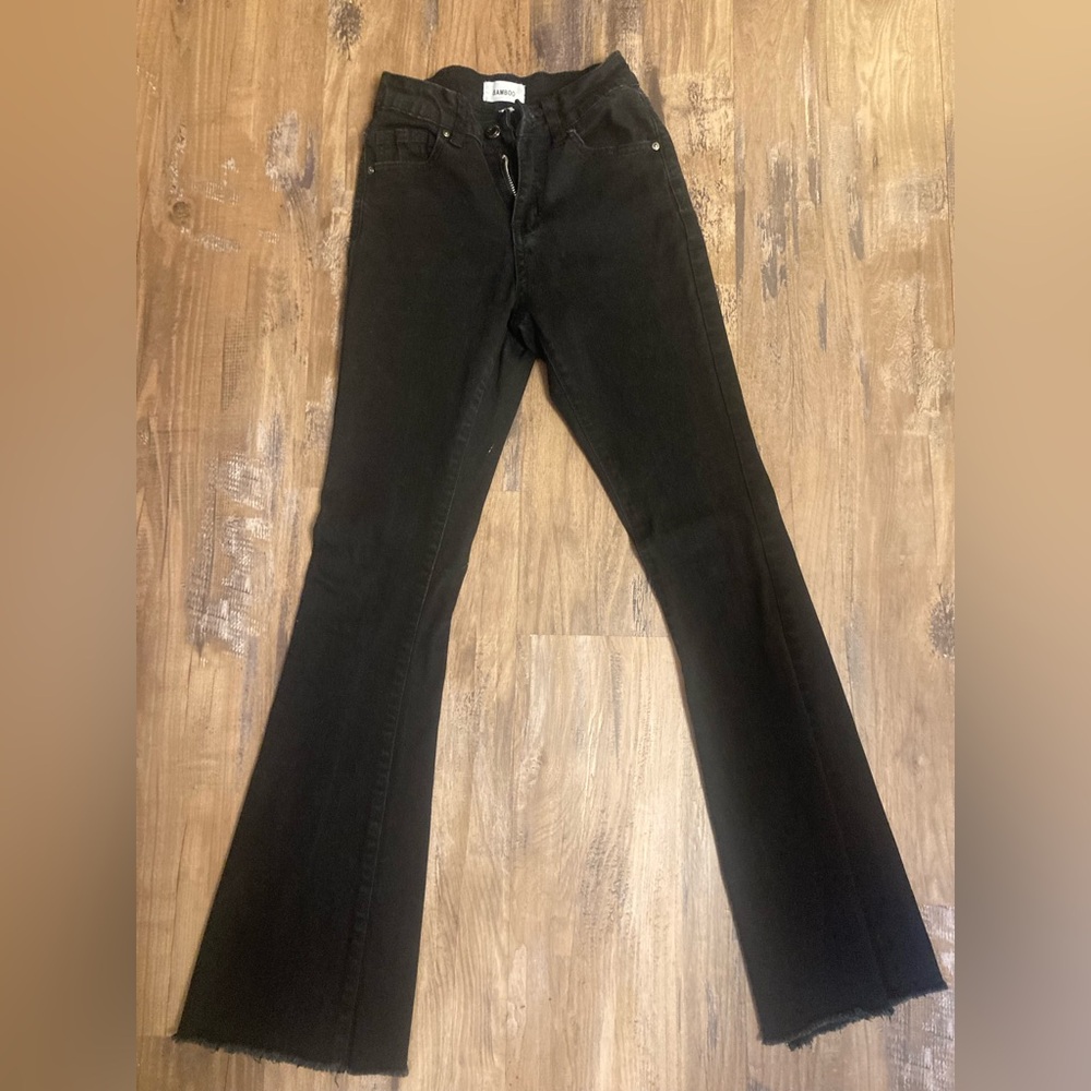 BAMBOO Black Flare Women's Jeans